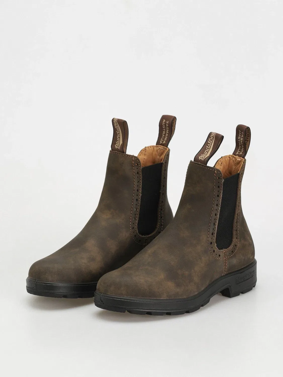 Ботинки Blundstone 1351, коричневая кожа, эластичная вставка, челси HTAT710