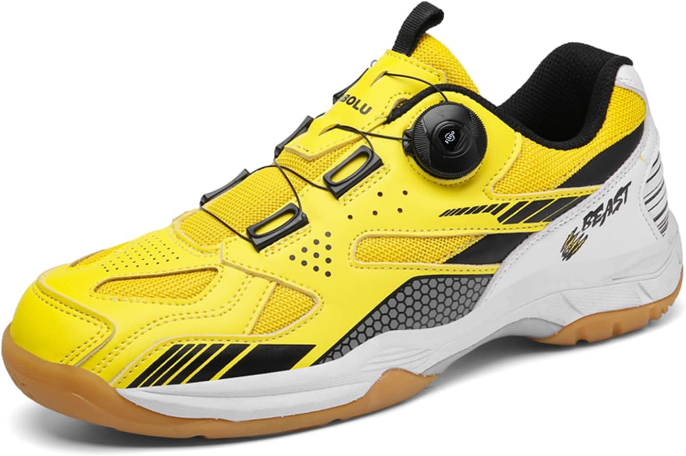 

Кроссовки для зала для тенниса, бадминтона, настольного тенниса, волейбола, паддл-тенниса для мужчин и женщин, мальчиков и девочек Ybberik, желтый