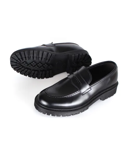 Мужские лоферы на толстой подошве 4cm Lucien Classic THENOPI черные — фото 2