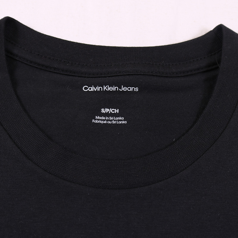 Футболка с круглым вырезом и коротким рукавом мужская Calvin Klein, белый — фото 3