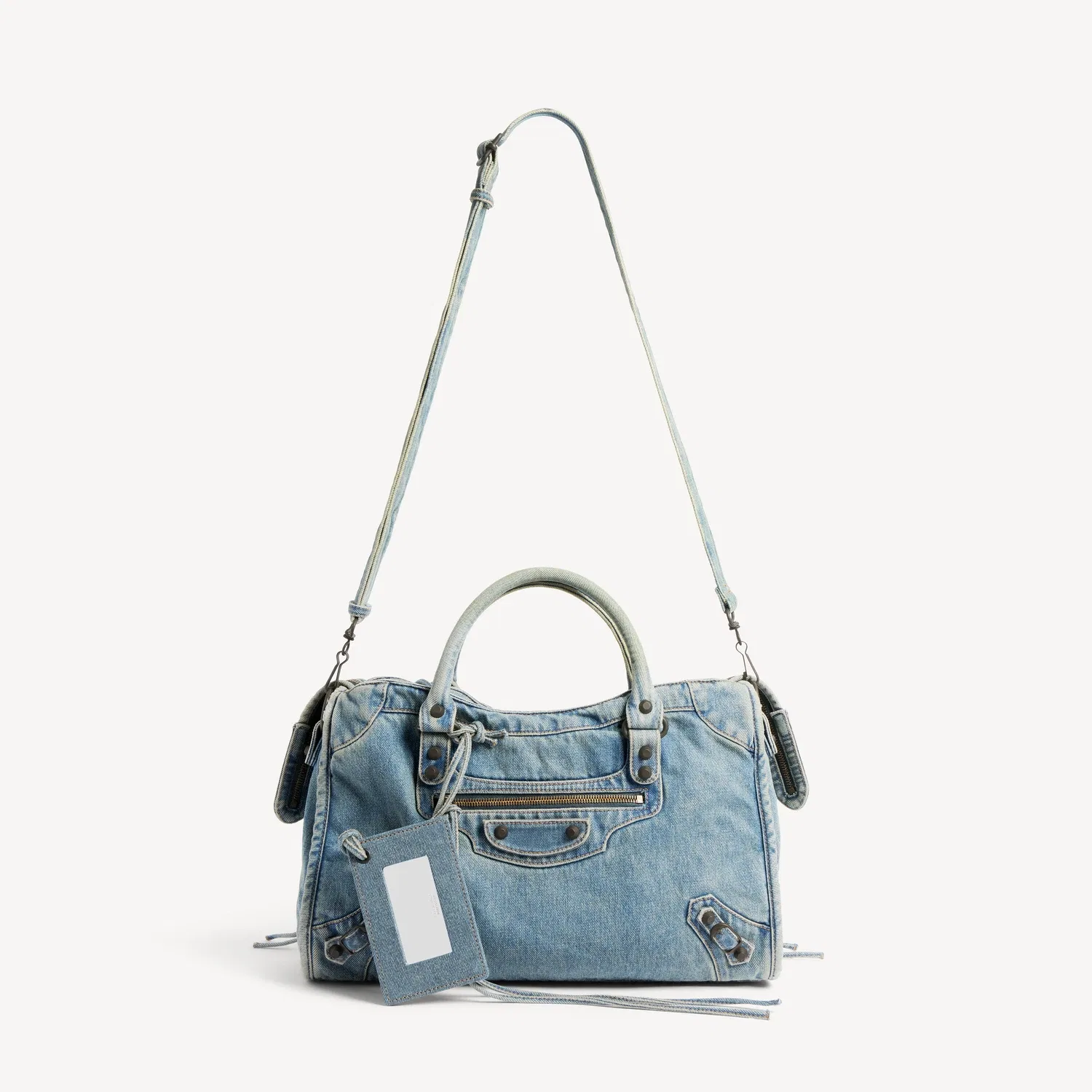 Женская сумка Le City Bag Medium синего цвета BALENCIAGA, синий — фото 4
