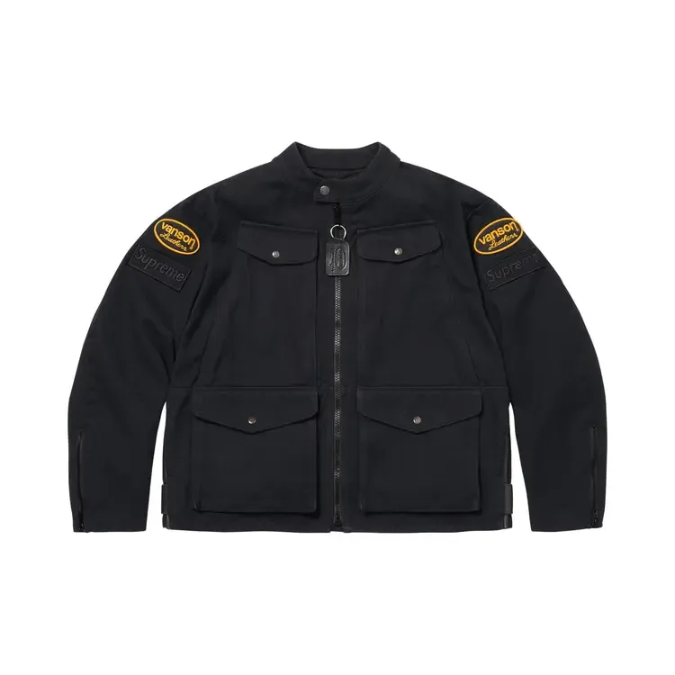 Куртка Supreme x Vanson Leathers Cordura, цвет «черный»