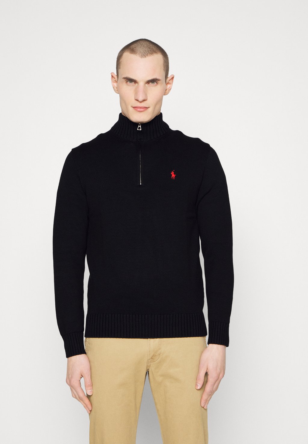 

Джемпер Polo Ralph Lauren COTTON QUARTER-ZIP JUMPER, цвет Black