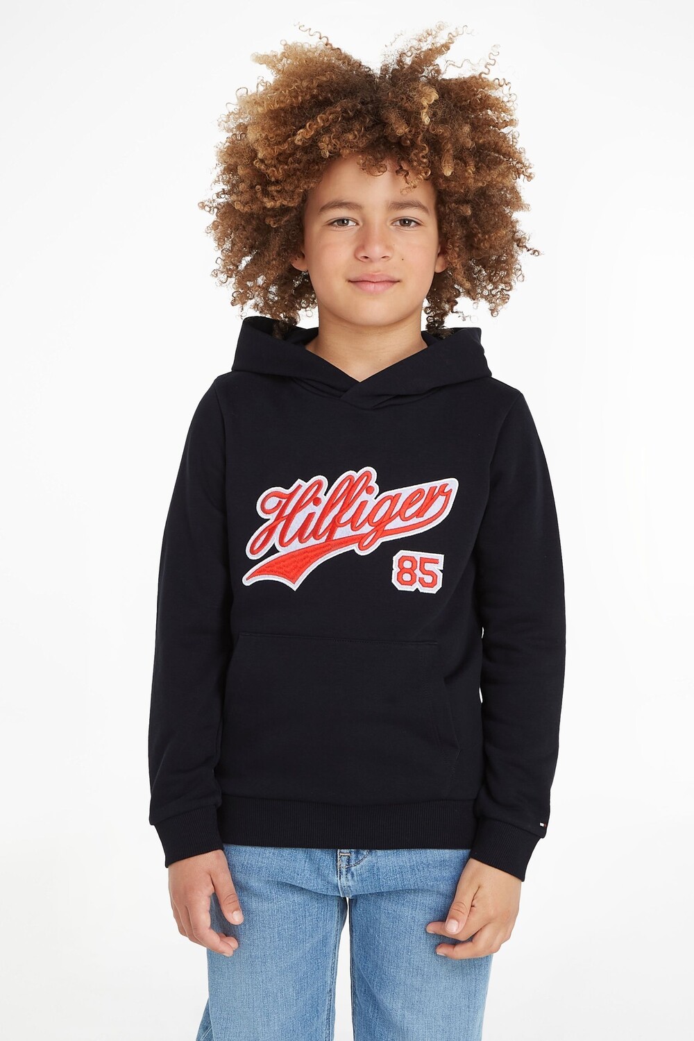 

Толстовка с капюшоном и надписью Hilfiger Tommy Hilfiger, черный