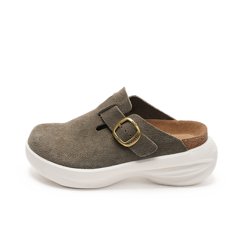 

Сабо с закрытым носком унисекс Devo Life, цвет Black suede