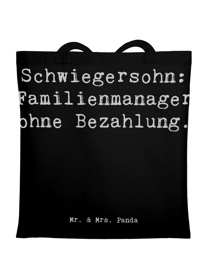

Сумка для переноски Mr & Mrs Panda Schwiegersohn Manager, черный