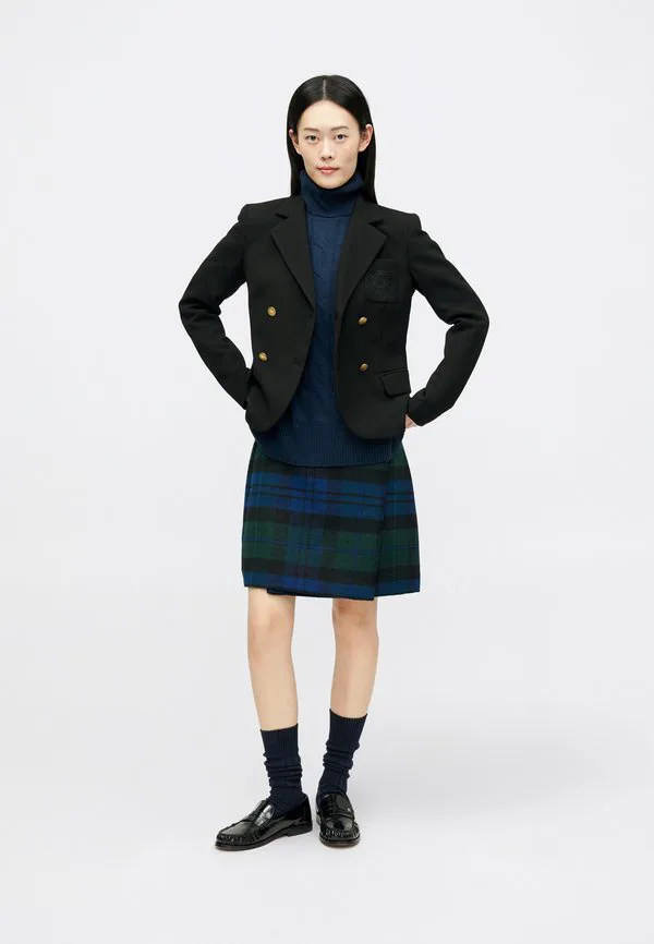 Пиджак приталенного кроя с вышивкой герба. Tommy Hilfiger, Black — фото 2