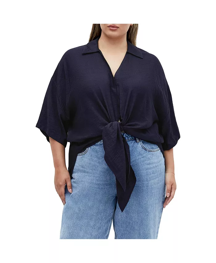 

Рубашка Plus Size Rosie CITY CHIC, синий