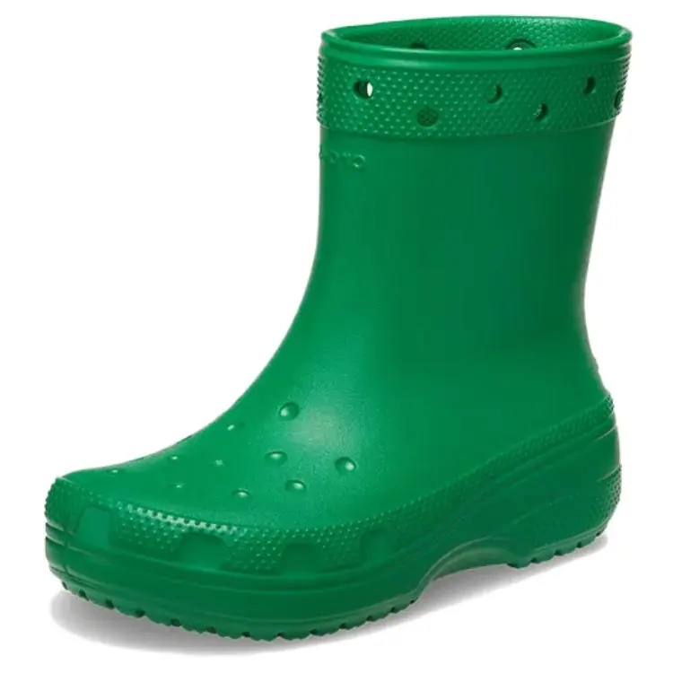 Женские резиновые сапоги Crocs короткие, зеленый