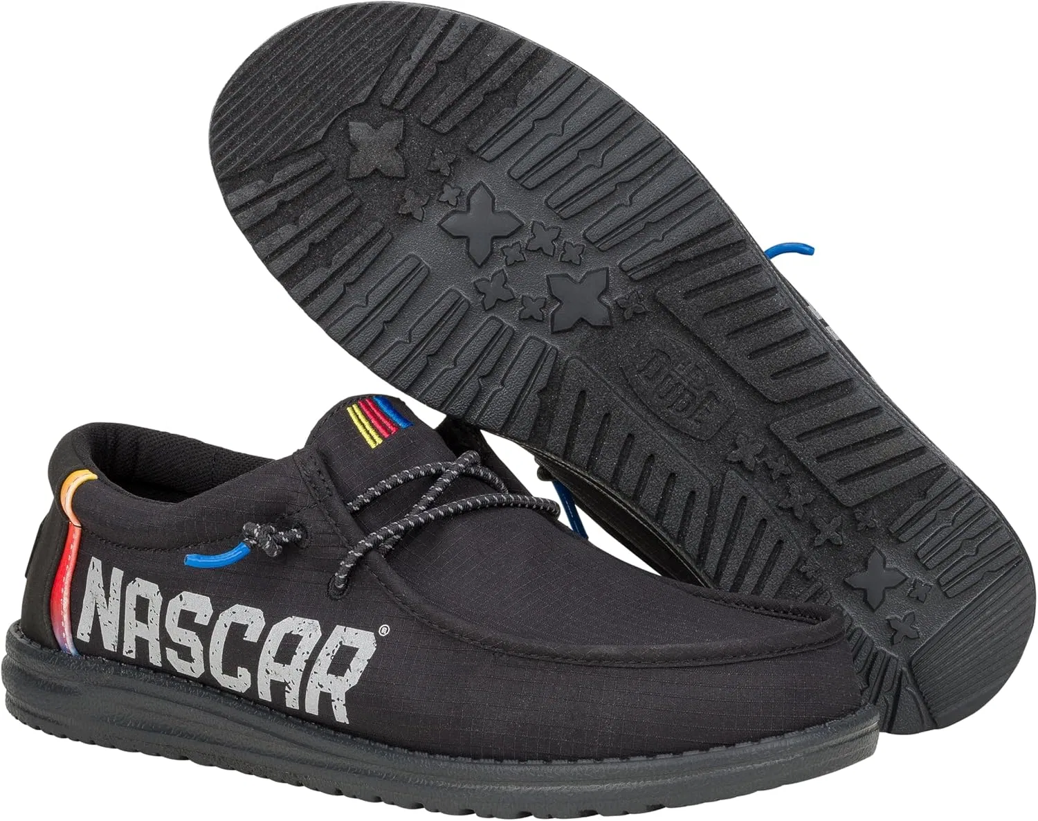 Мужские мокасины на slip-on, HEYDUDE, мульти/черный — фото 4