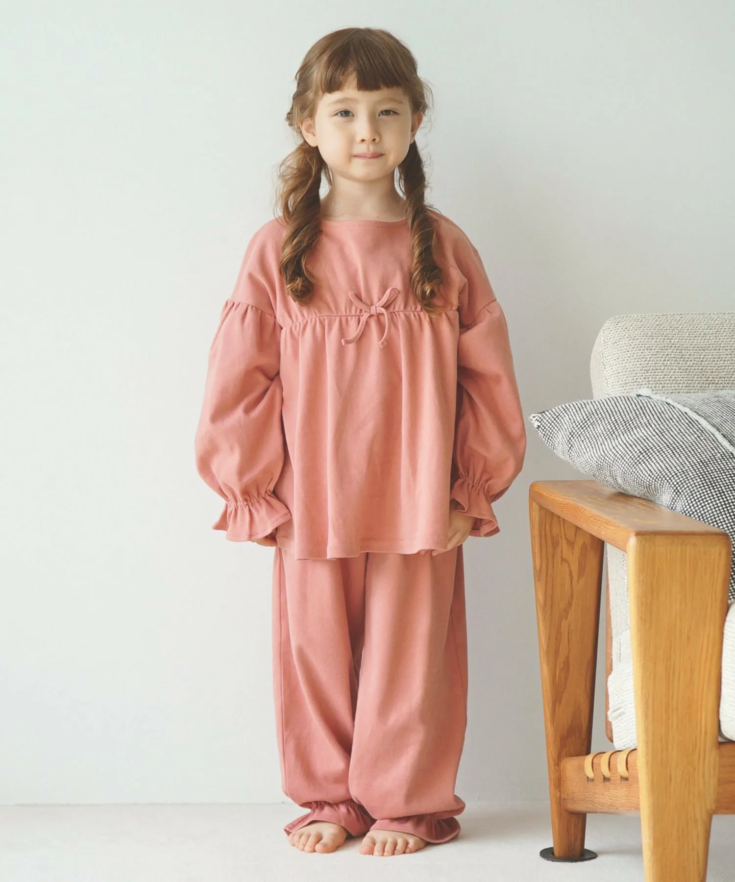 100% хлопок, девичья домашняя одежда Ever Closet, Apricot Pink