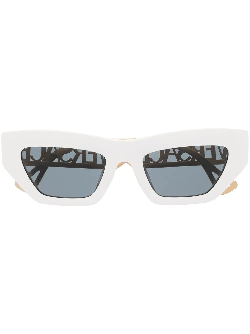 

Солнцезащитные очки в оправе 'кошачий глаз' с логотипом Versace Eyewear, белый
