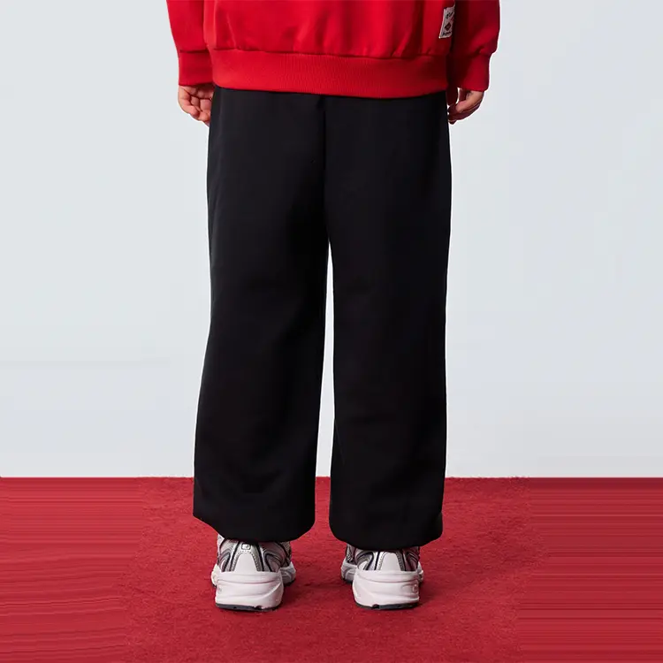 Детские вязаные спортивные штаны New Balance, черный — фото 4