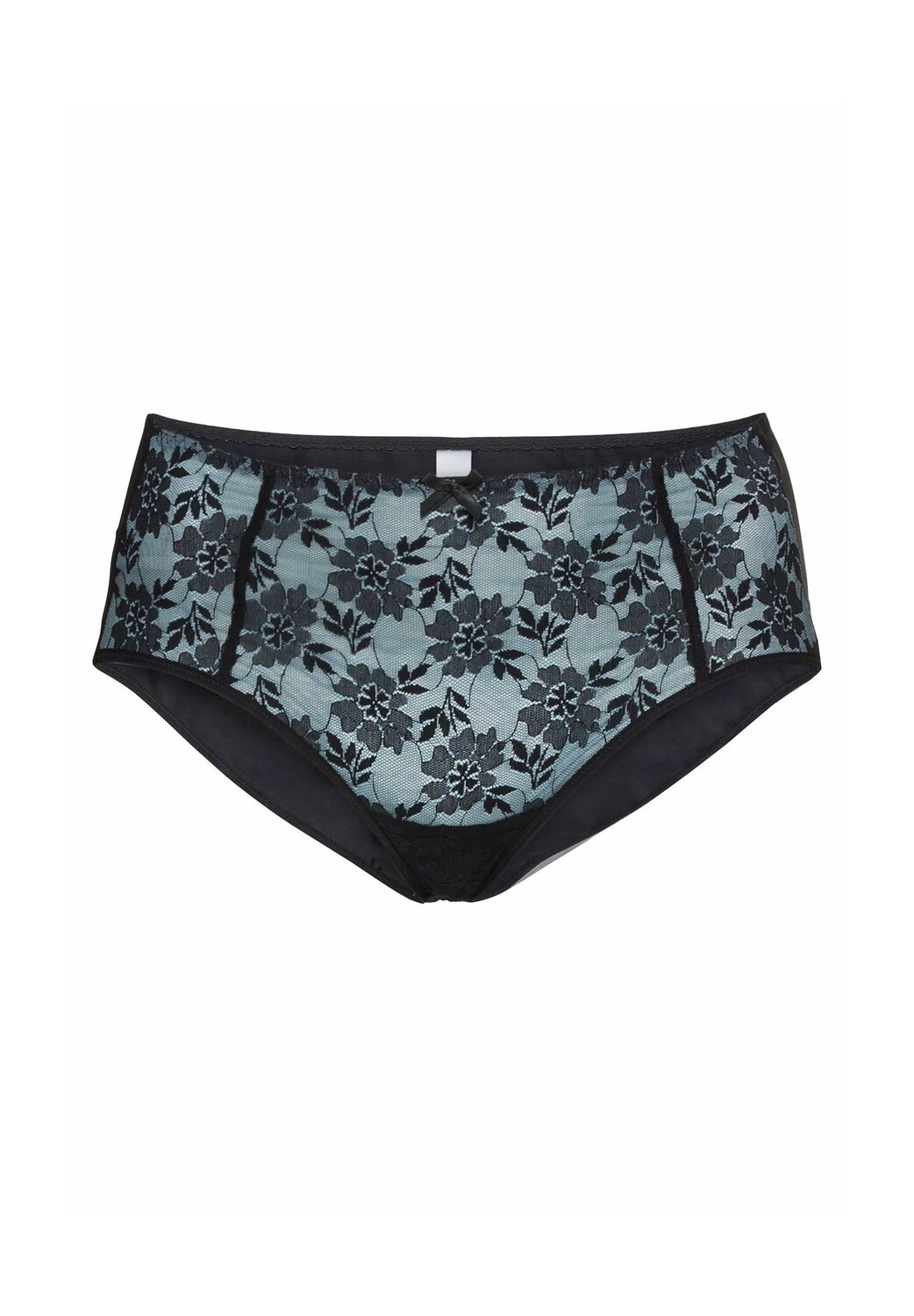 

Трусы закрывающего кроя, с кружевом и сеткой sheego, цвет Schwarz Blau