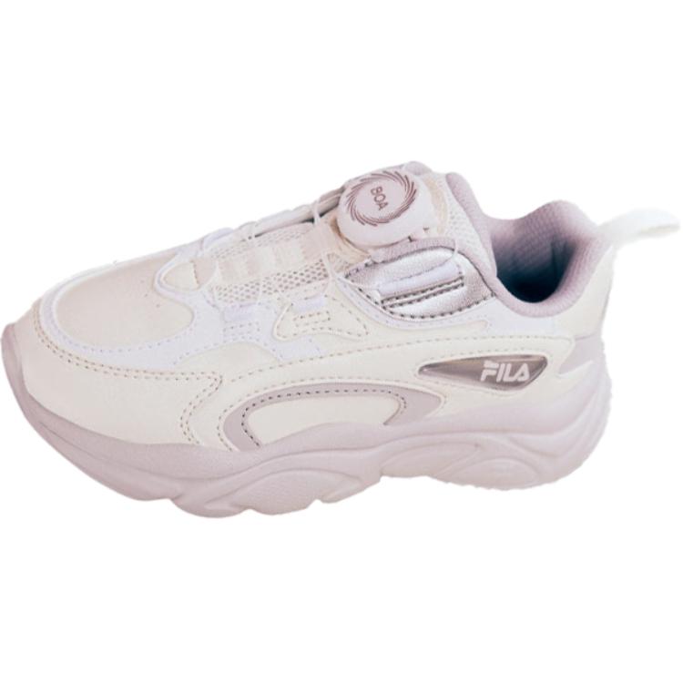 

FILA KIDS Кроссовки BOA детские, противоскользящие, износостойкие, низкие, белые