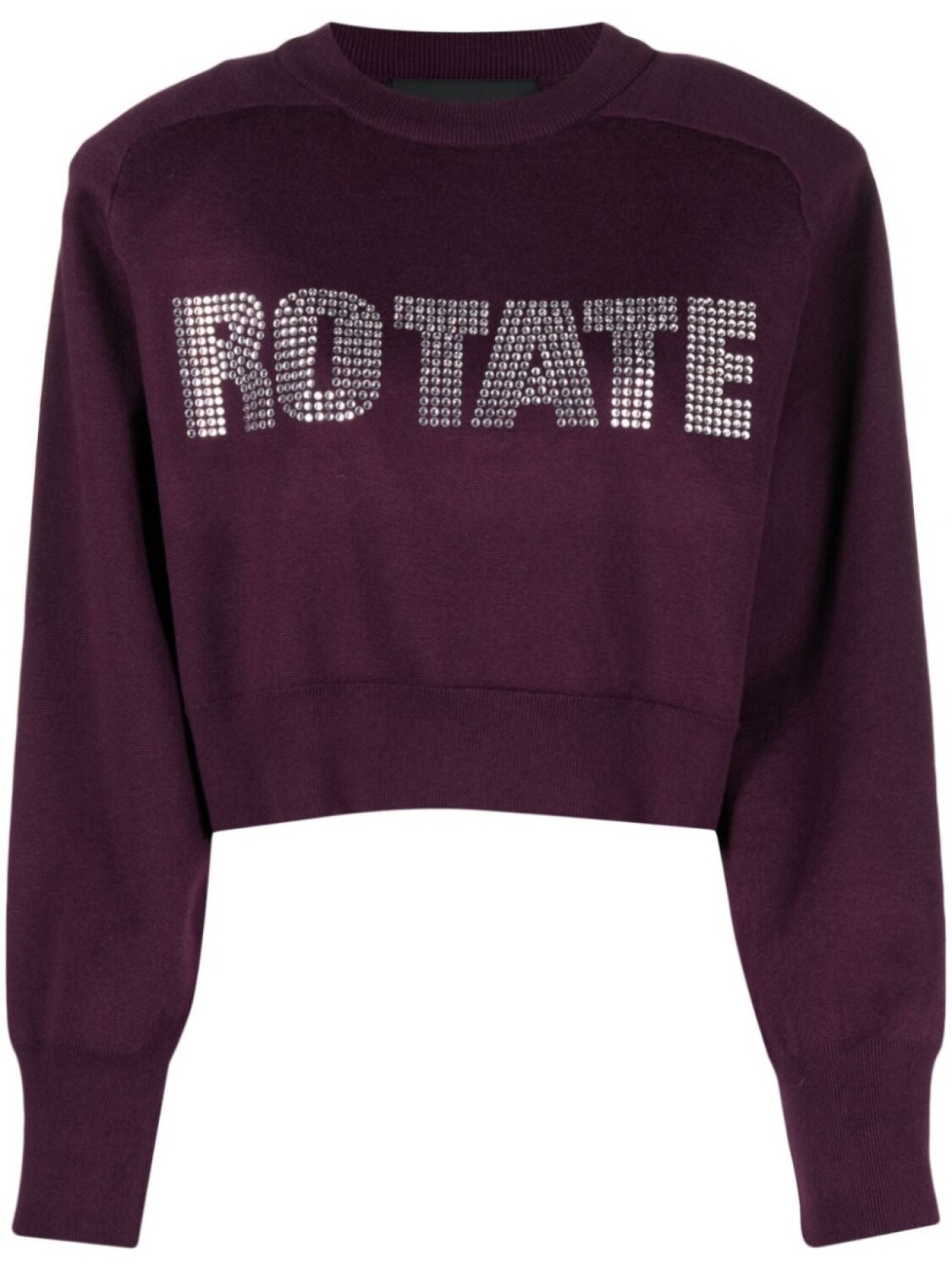 

ROTATE джемпер со стразами, фиолетовый
