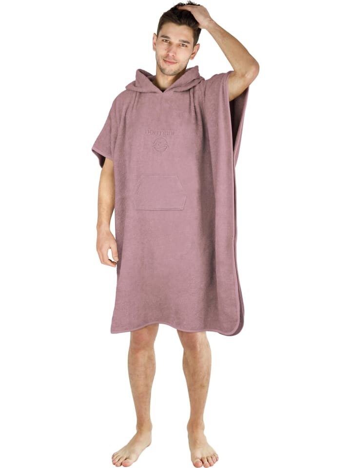 

Халат normani Badeponcho aus Bio-Baumwolle Sitra, розовый