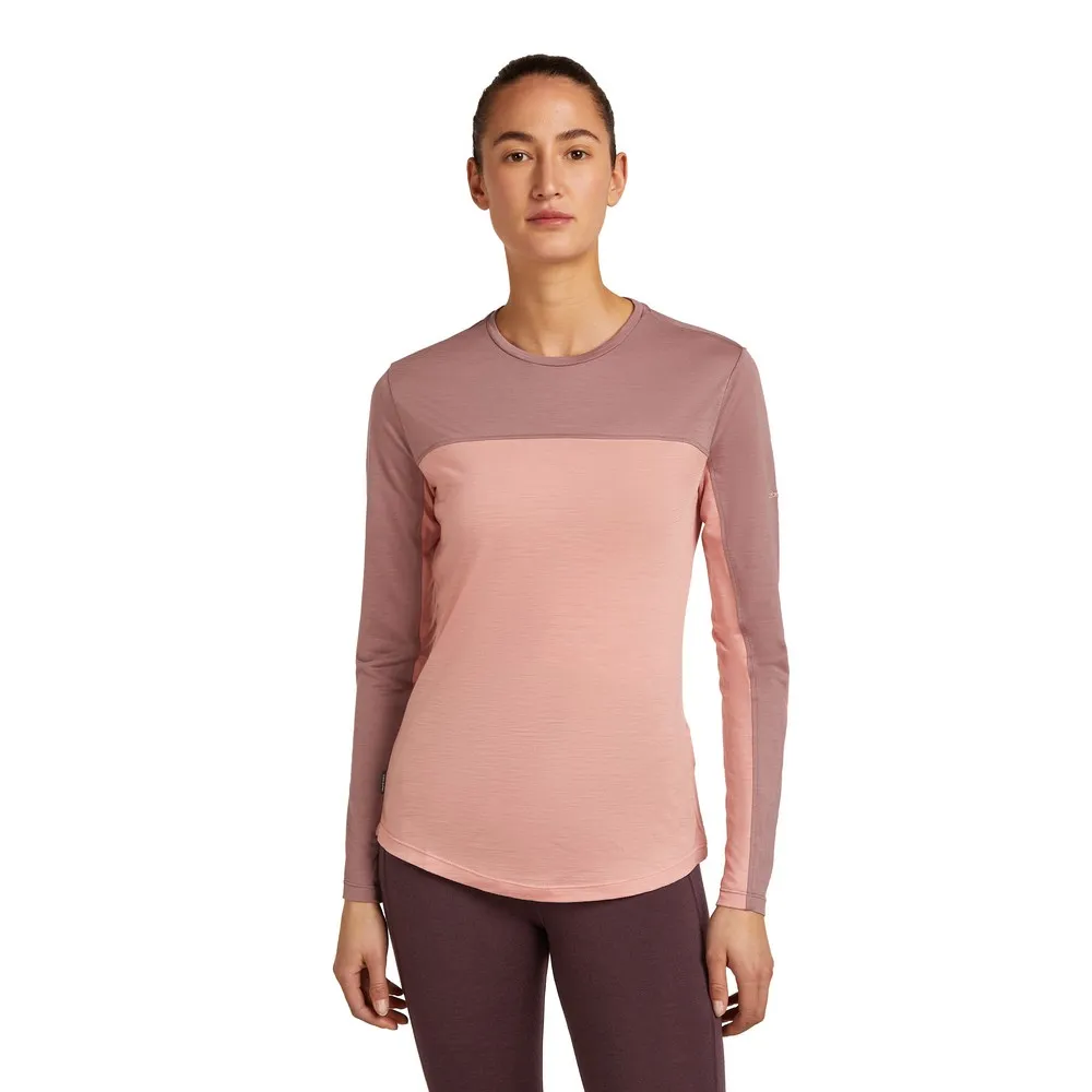 

Лонгслив Icebreaker Merino Blend 125 Cool-Lite Sphere Colour Block, розовый
