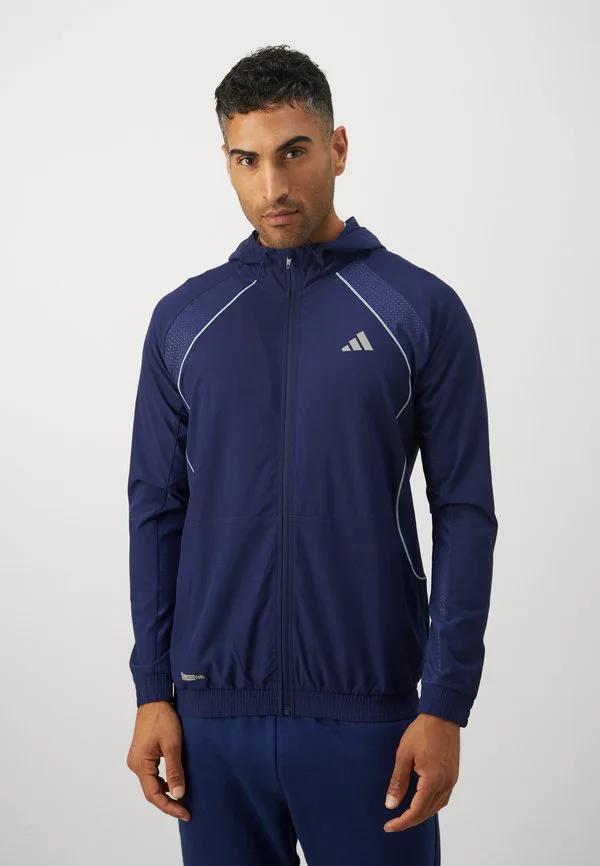 Техническая тренировочная куртка Adidas Performance, Dark Blue/Glow Blue