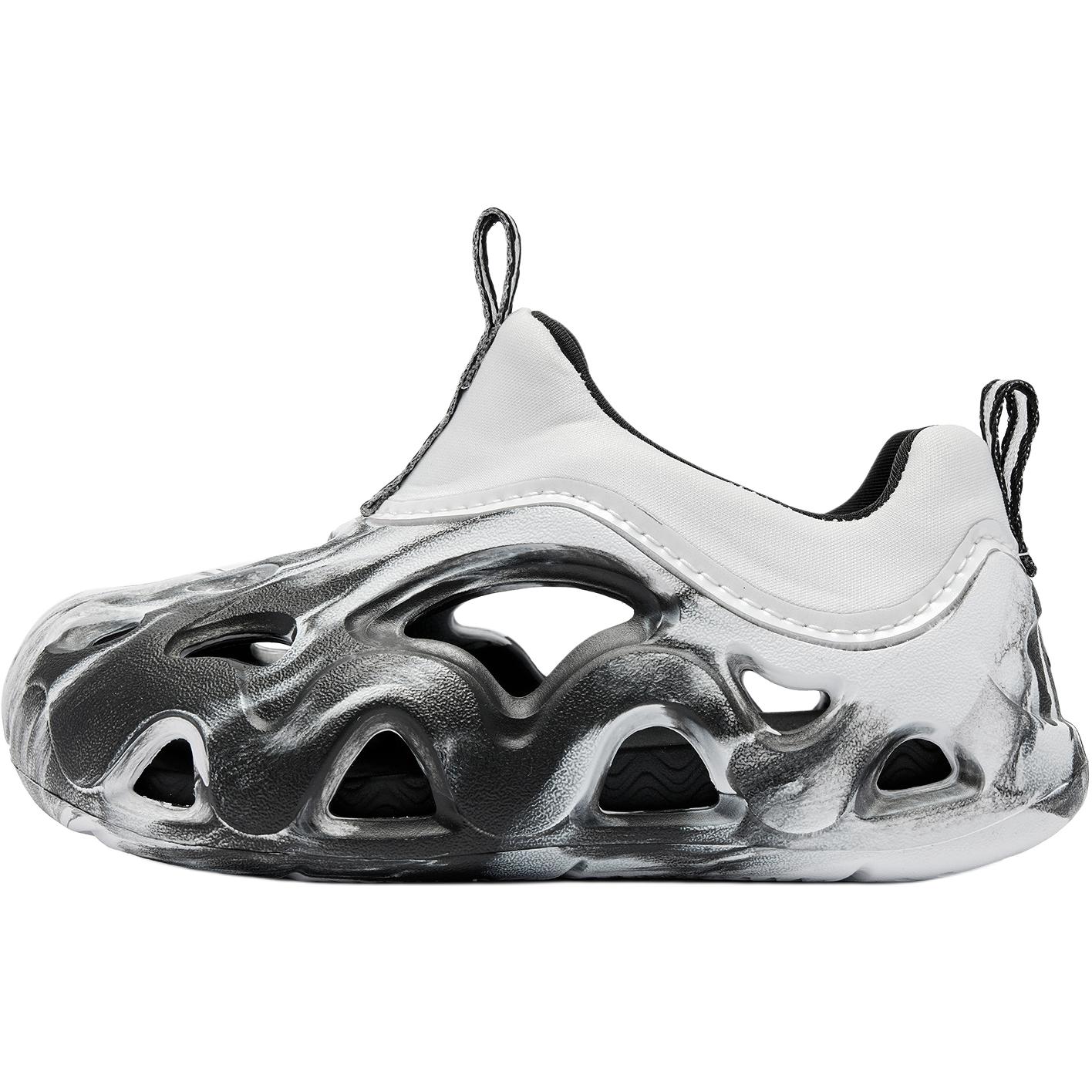 

Детские сандалии с низким верхом, устойчивые к скольжению, для детей от 3 до 7 лет QIAODAN, черный/белый