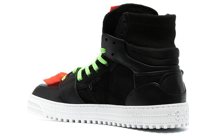 Кроссовки мужские Off-White Off-Court, черный / зеленый — фото 4