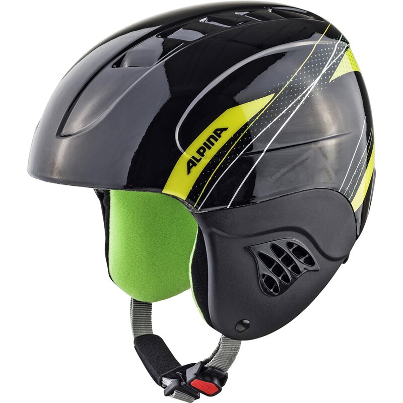 

Детский лыжный шлем "Carat" Alpina, black-green, Черный, Детский лыжный шлем "Carat" Alpina, black-green