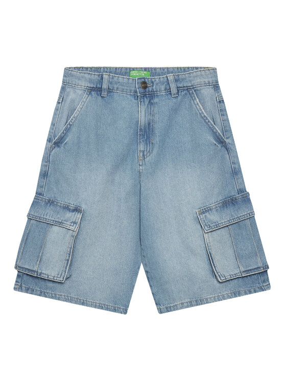 

Джинсовые шорты обычного кроя 4KEHC9041 United Colors Of Benetton, синий