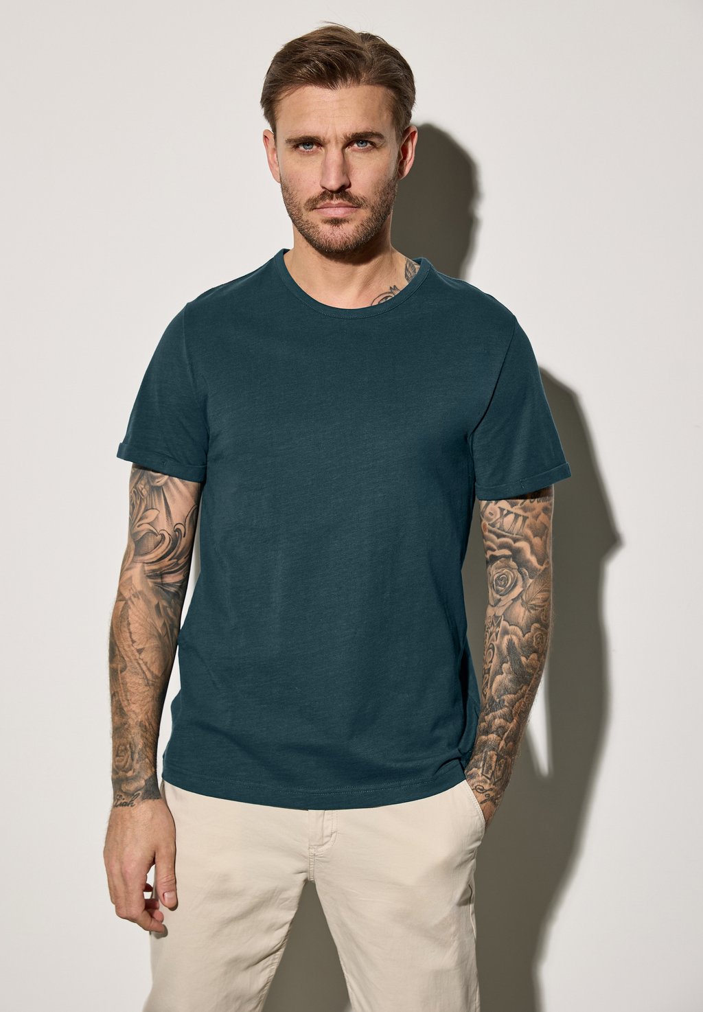 

Базовая футболка CREWNECK Street One MEN, темно-зеленый
