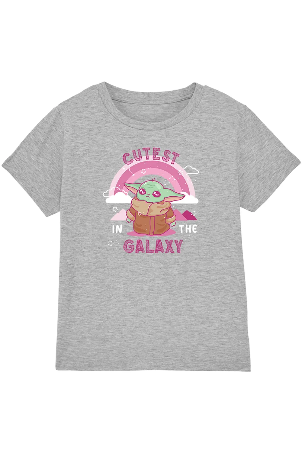 Футболка Star Wars Grogu Disney, светло-серый