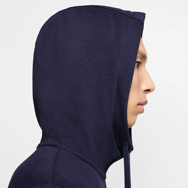 Куртка Nike Sportswear Club Fleece Full-Zip Hoodie 'Blue', синий — фото 3