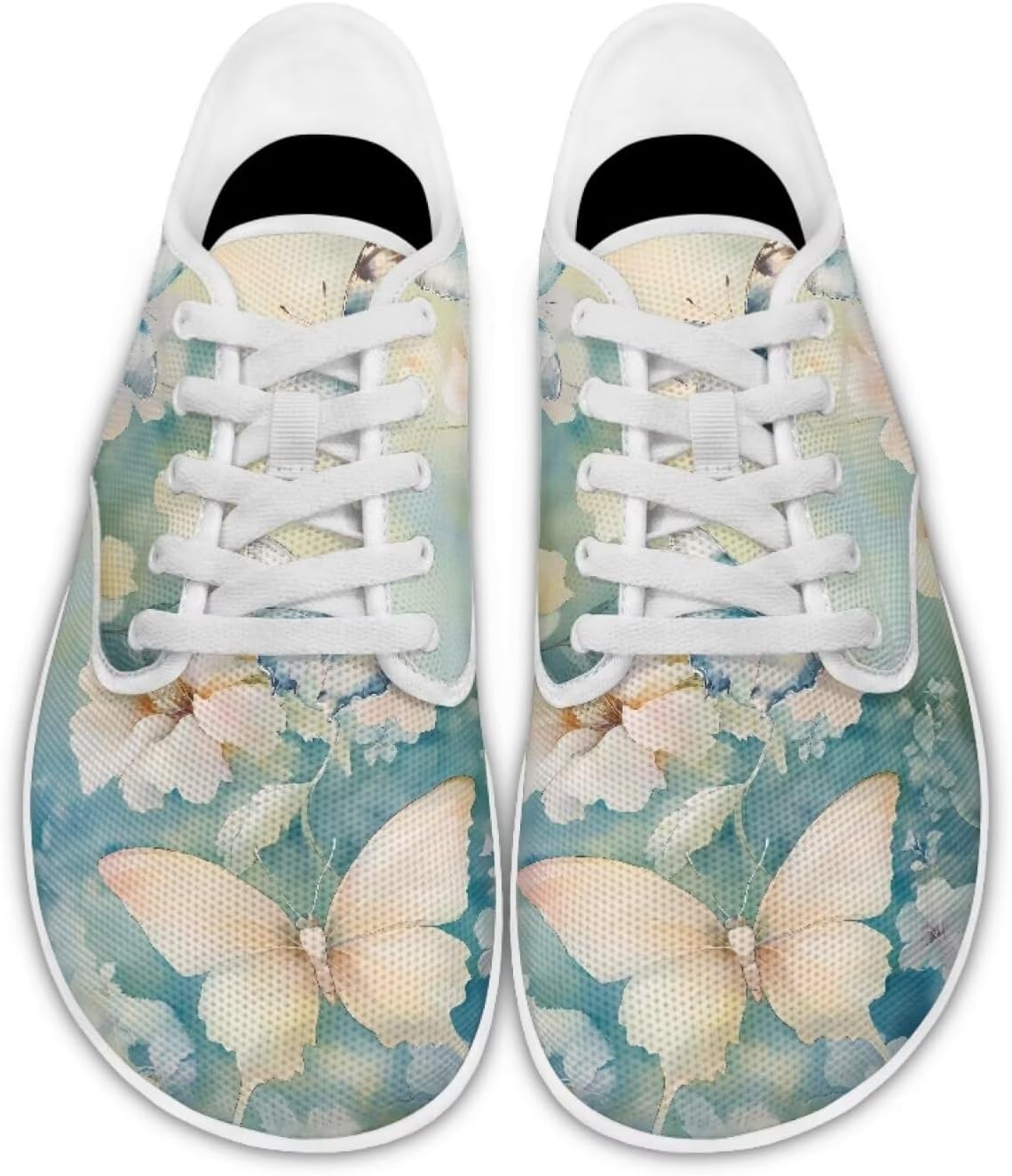 

Женские повседневные туфли-бабочки для танцев, деловые лоферы, балетки, прогулочные кроссовки для путешествий Ecaestolph, синий/бежевый