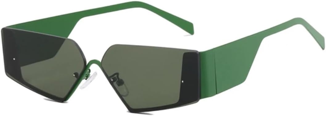 

Солнцезащитные очки с защитой от УФ-излучения UV400 | Оправа «кошачий глаз», широкие дужки, цветные линзы | Для женщин и мужчин, для занятий спортом на открытом воздухе и вождения DSVIGF, Green-green