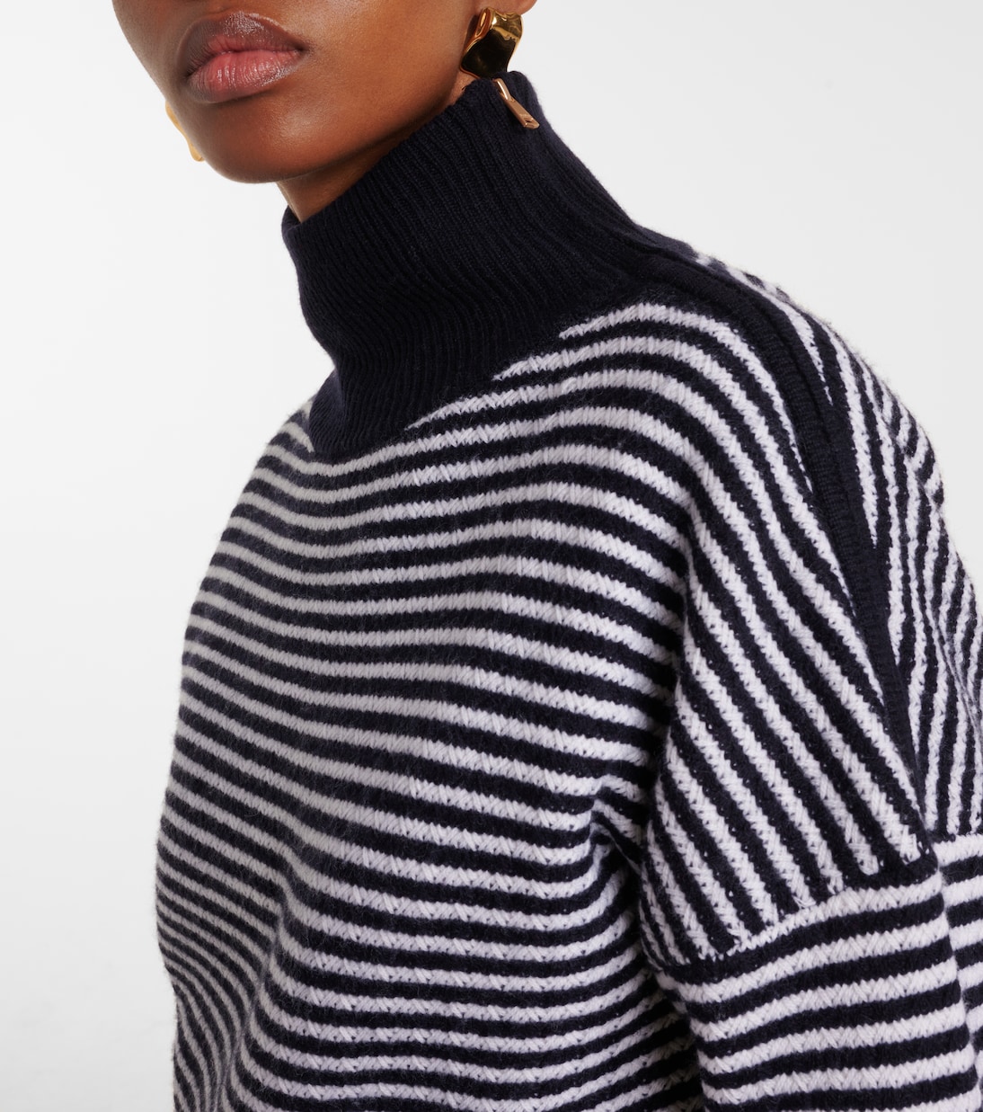 Водолазка Bessica из шерсти и кашемира Max Mara, серый — фото 4