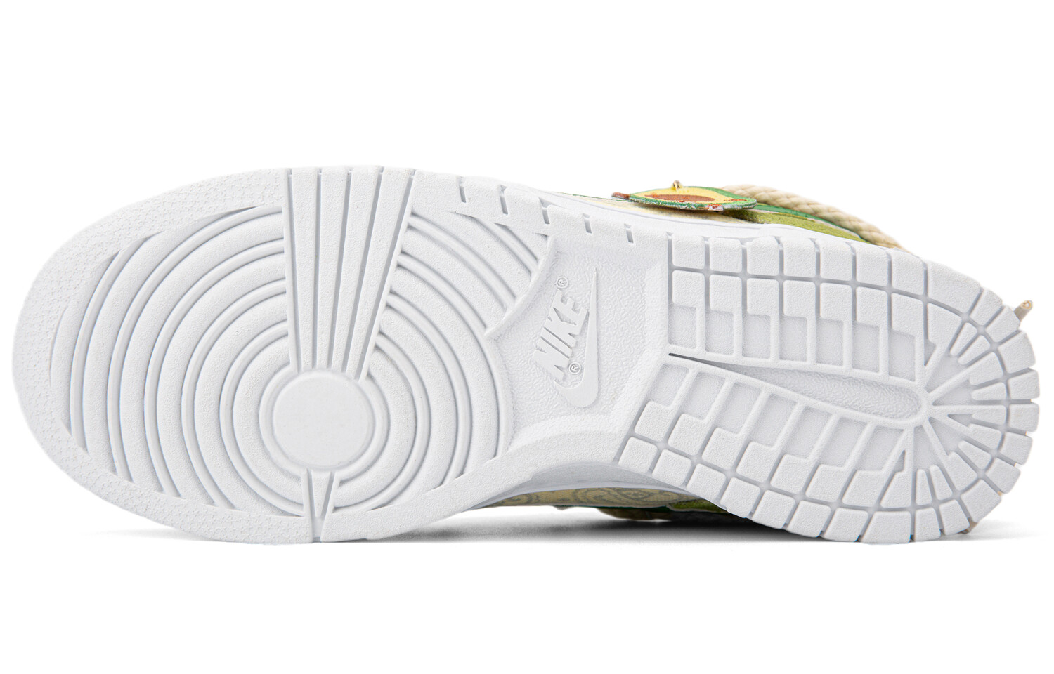 

Кроссовки Nike Dunk Skateboard Shoes Women's Low-Top Green Yellow