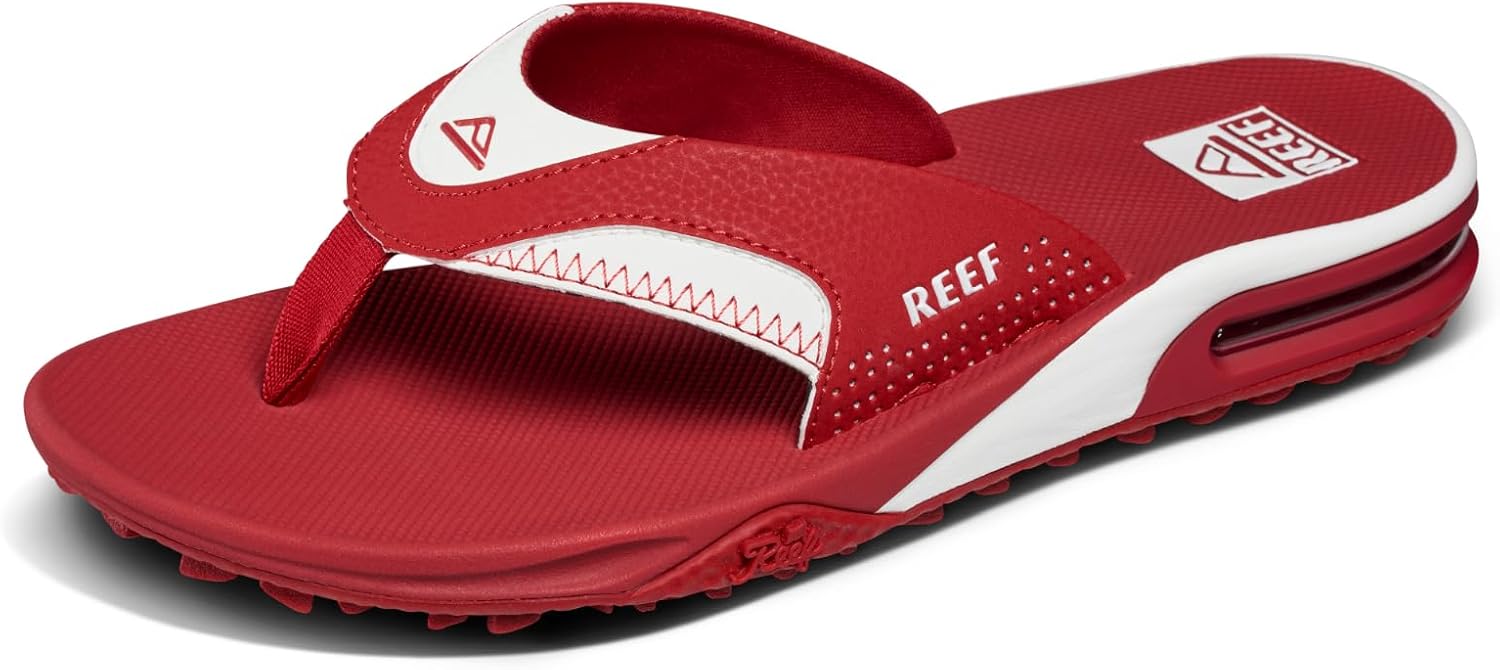 

Мужские вьетнамки REEF Fanning с открывалкой для бутылок, белый/бордовый