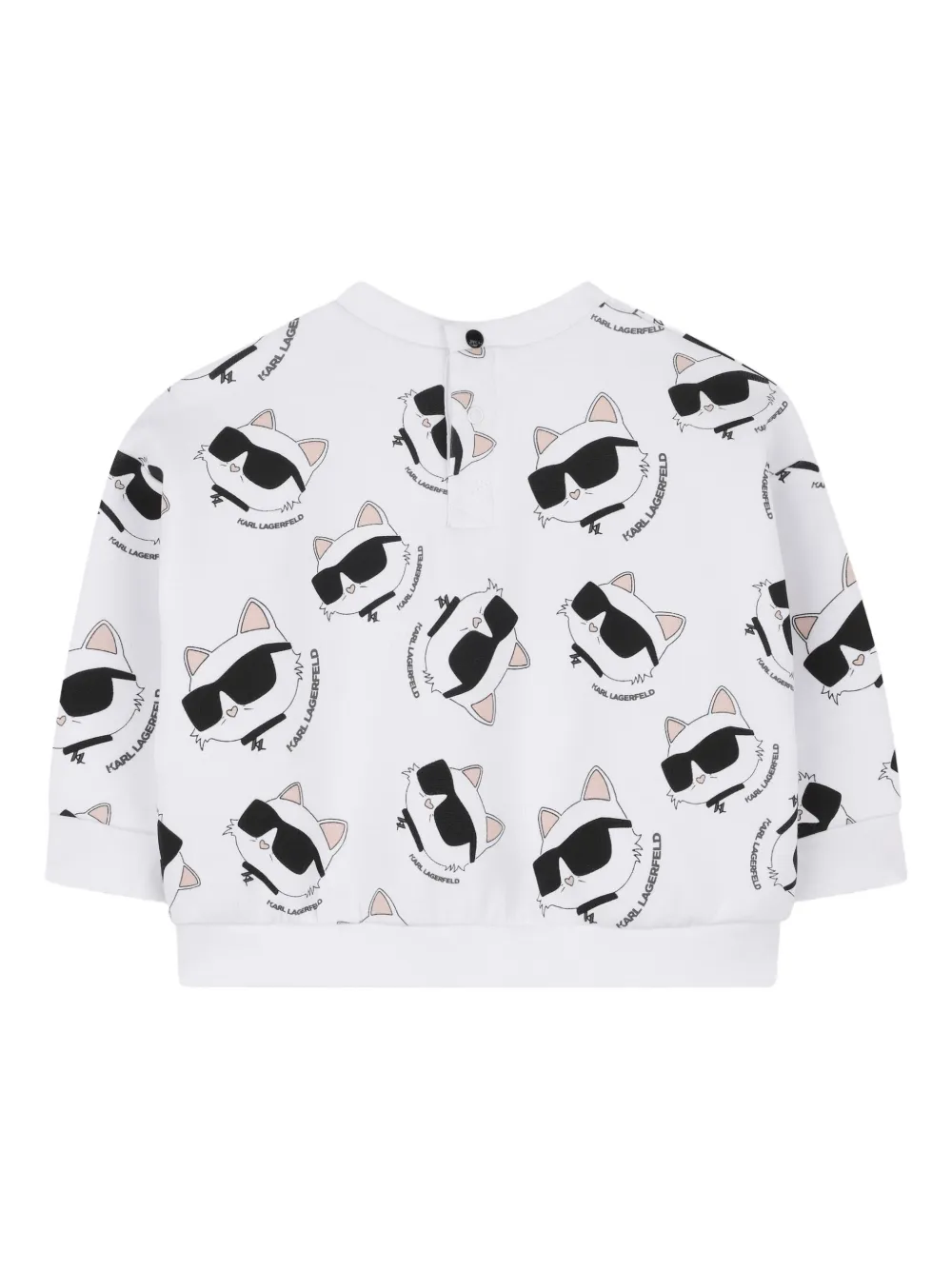 Спортивный костюм с принтом KARL LAGERFELD KIDS, черный — фото 2