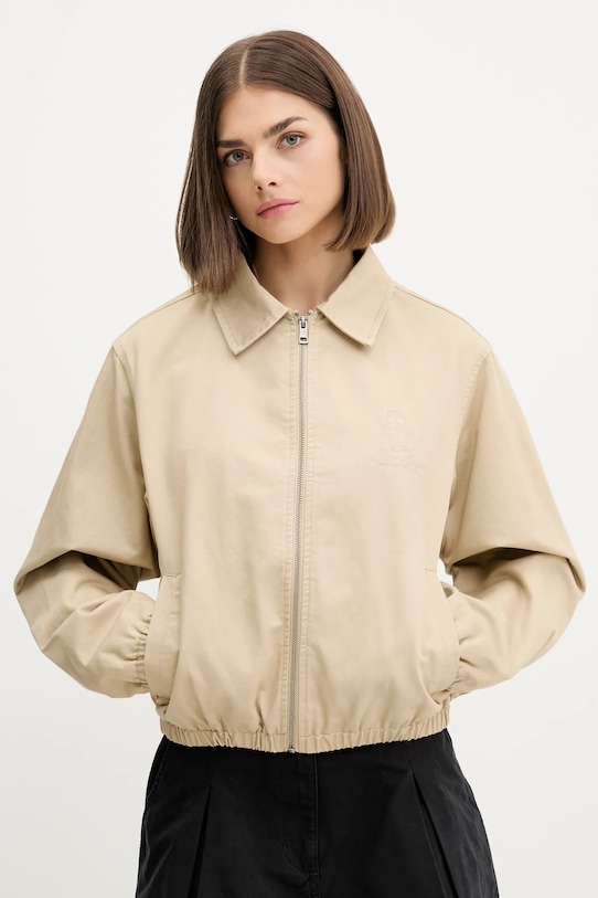 

Хлопковая куртка Guess Jeans, бежевый