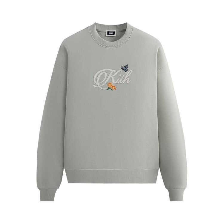 

Толстовка Kith Script Nelson Crewneck, зеленый