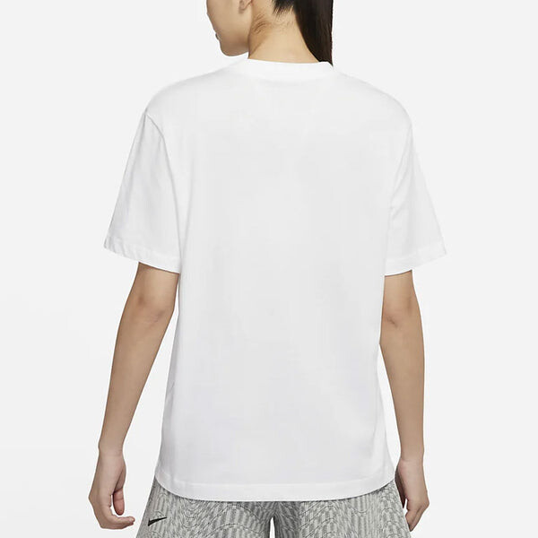 Футболка (WMNS) Nike AS W Nike Sportswear ESSNTL Tee BF LBR White, белый — фото 4