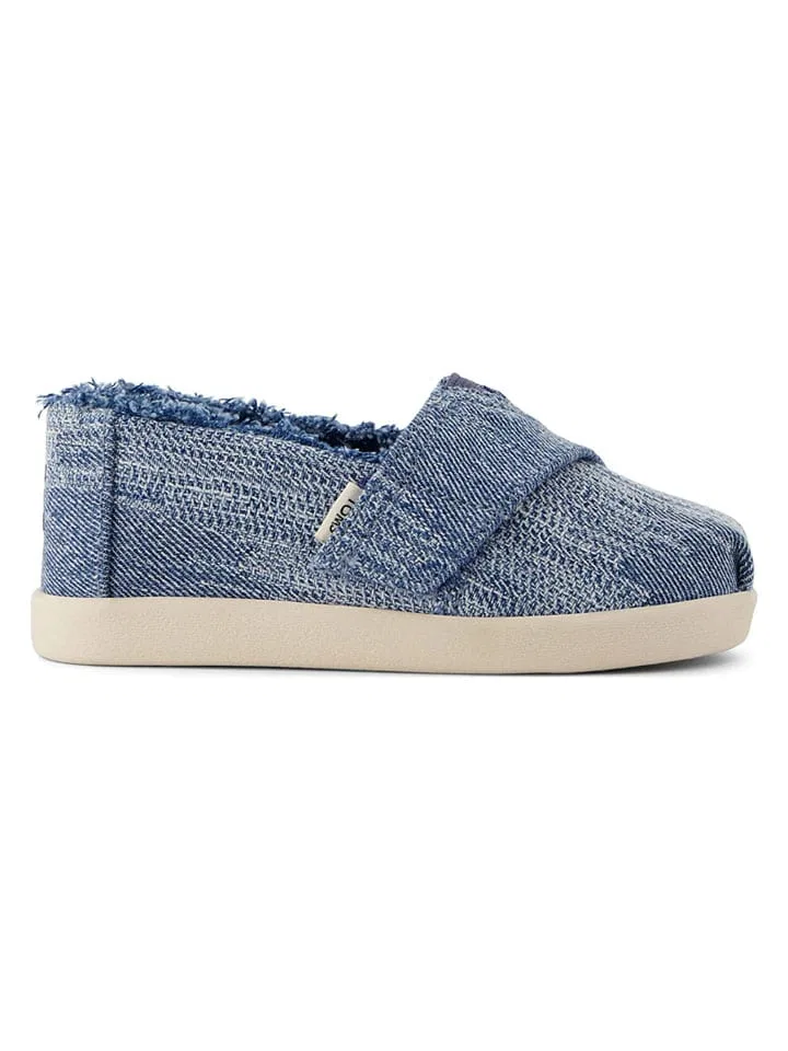 Slipper с узором, TOMS, темно-синий