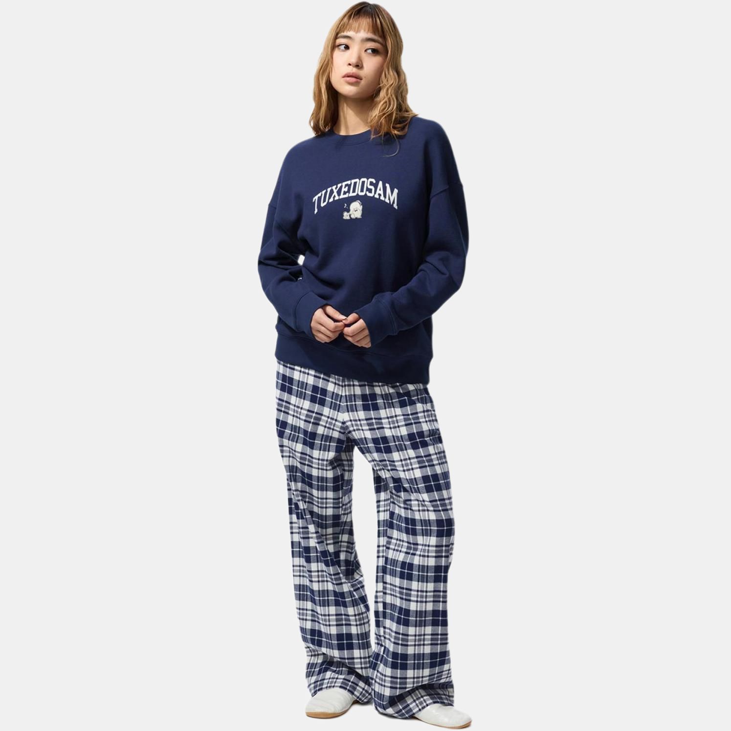 Пижамный комплект Sanrio FW25 для женщин UNIQLO, темно-синий — фото 2