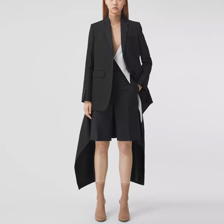 Деловой костюм Burberry женский, шерсть, цвет черный — фото 2