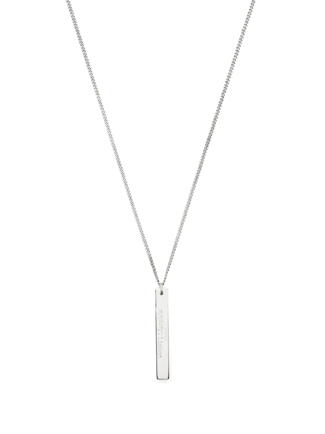 

Maison Margiela колье с логотипом, серебристый