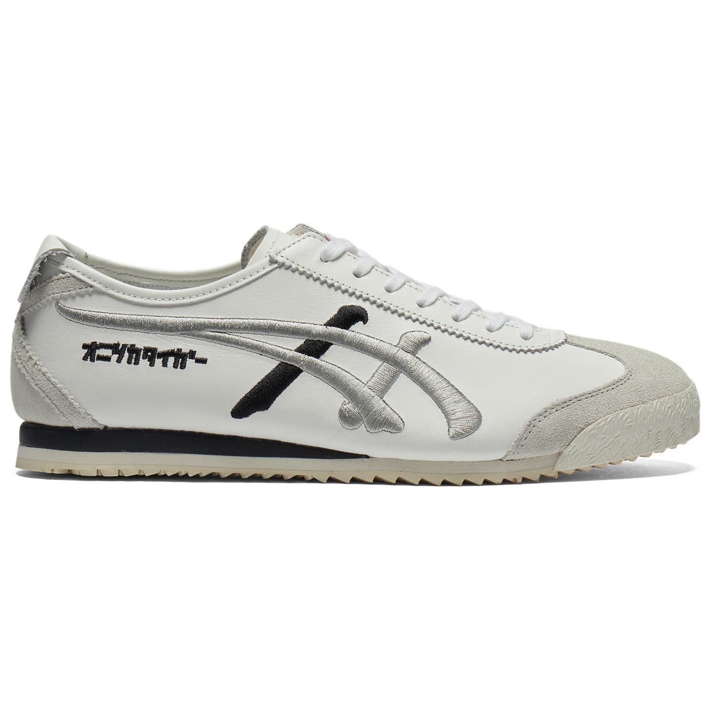 Onitsuka Tiger Мексико 66 нескользящие износостойкие низкие кеды унисекс белый серебристый, цвет White Silver — фото 2