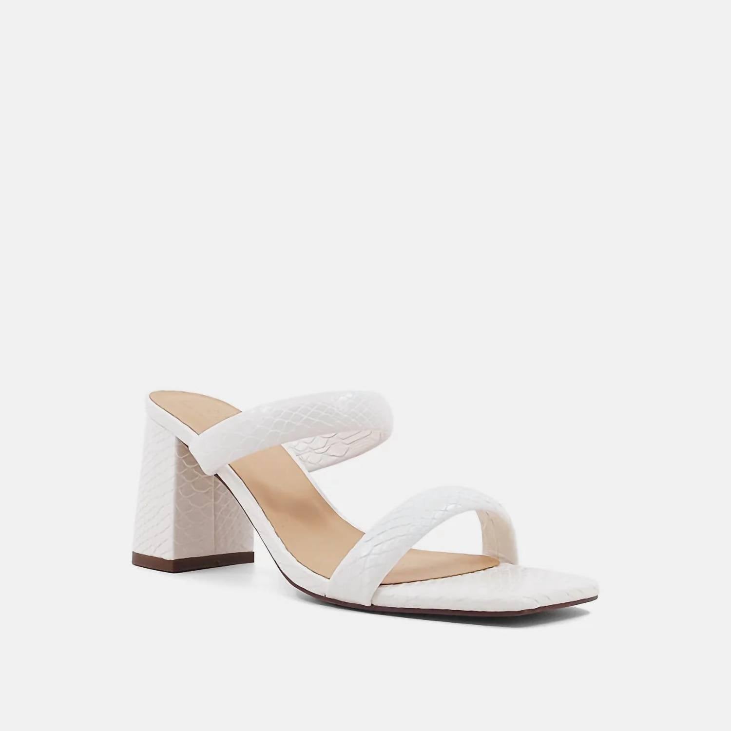 Женские туфли Farah на каблуках в цвете Off White Snake SHU SHOP