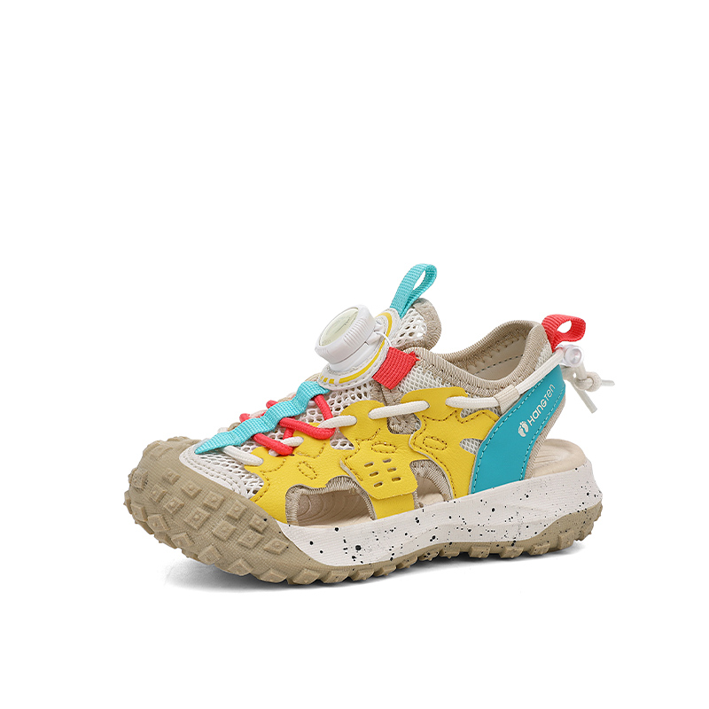 

Сандалии детские с низким верхом, амортизирующие, стойкие к истиранию, дышащие, противоскользящие HANG TEN, черный/фиолетовый