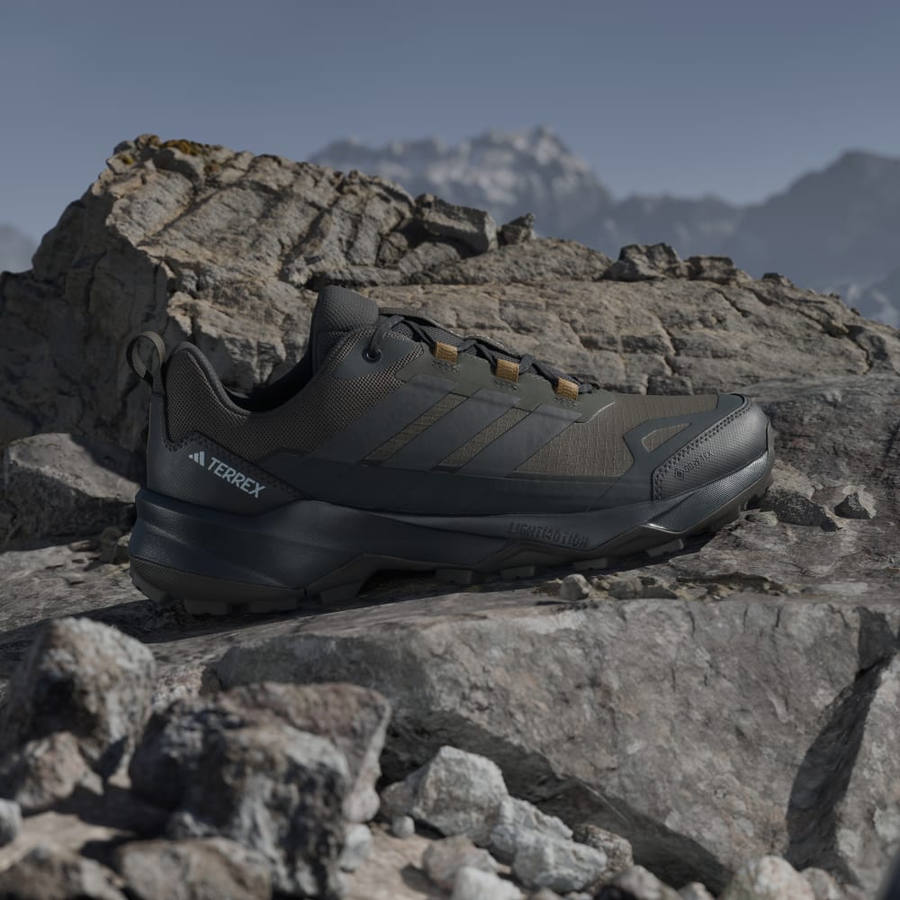 Кроссовки Adidas Terrex Skychaser AX5 GORE-TEX Hiking Shoes, цвет Shadow Olive/Carbon/Bronze Strata — фото 2