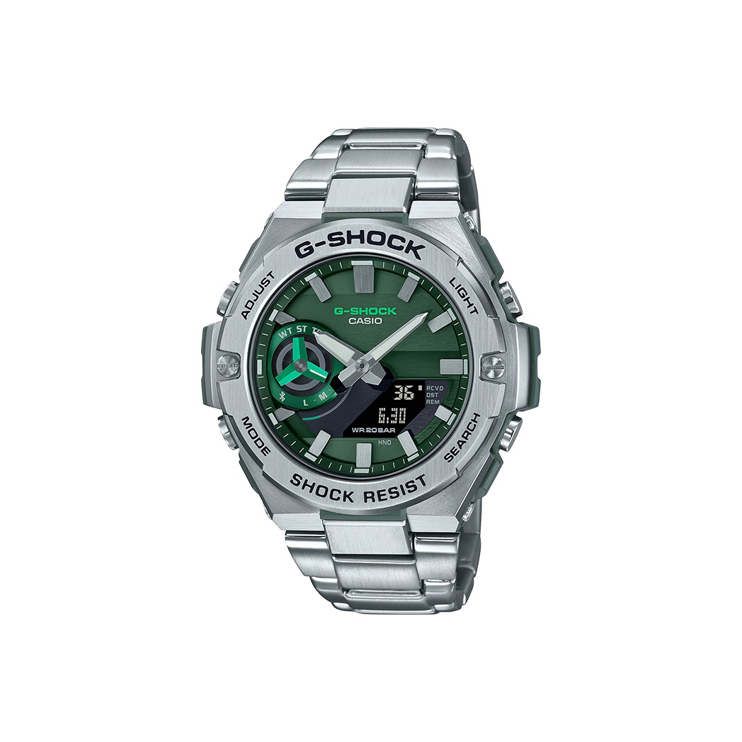 

CASIO Часы Men G-STEEL Series Green Watch, Green Dial