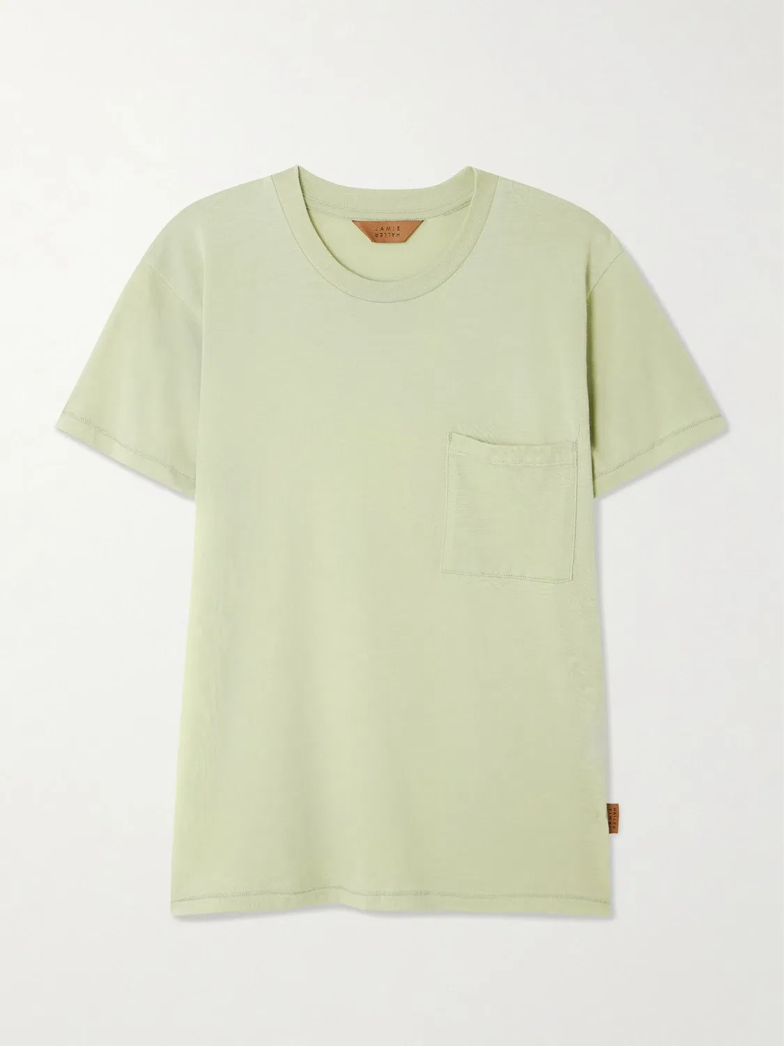 Футболка The Pocket Tee из хлопково-модального джерси JAMIE HALLER, бирюзовый