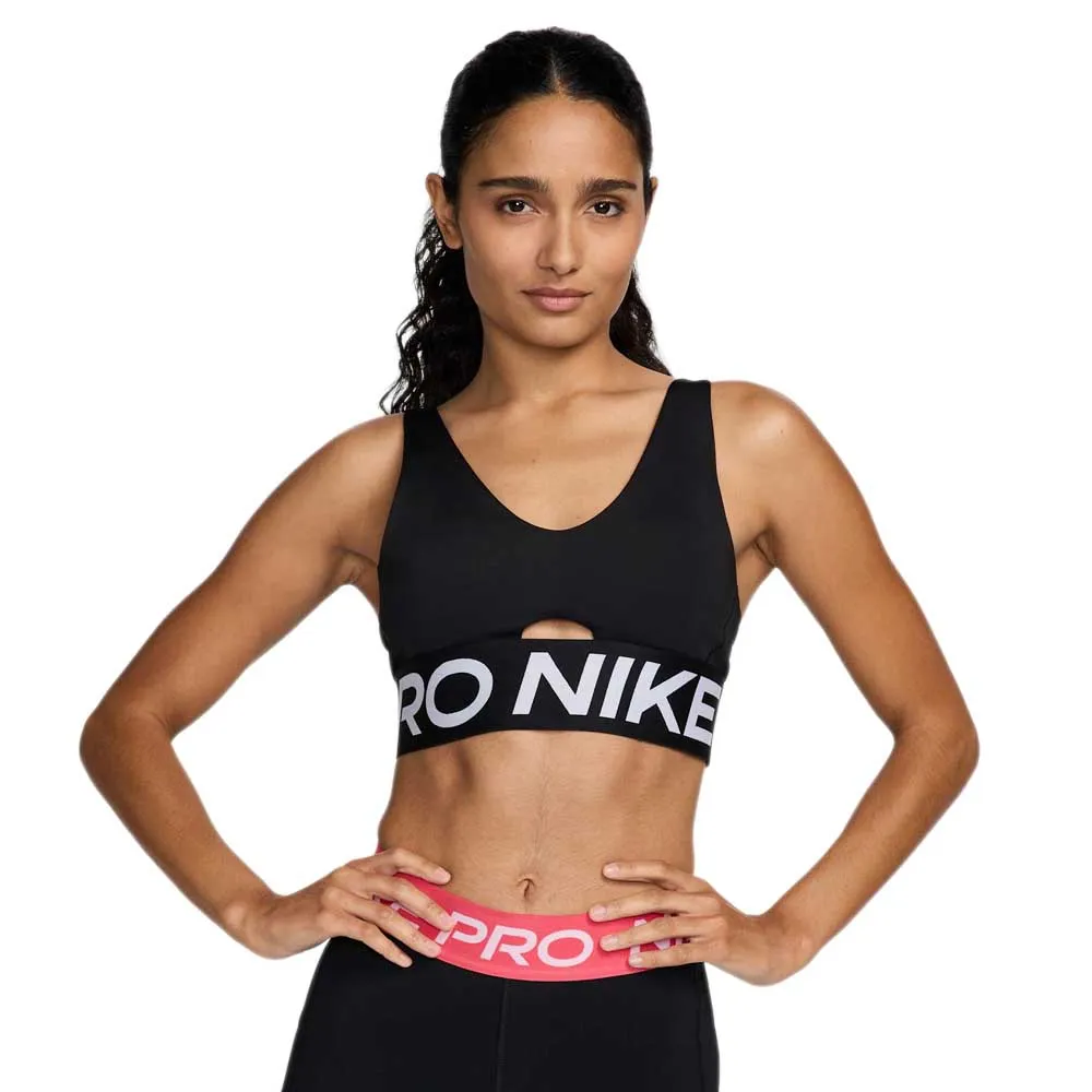 

Спортивный бюстгальтер Nike Pro Indy Plunge Medium Impact Sports Bra, черный